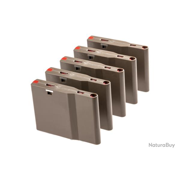 Silverback SRS Light Magazine 25rds 5-pack - R�f: SBA-MAG-07FDE