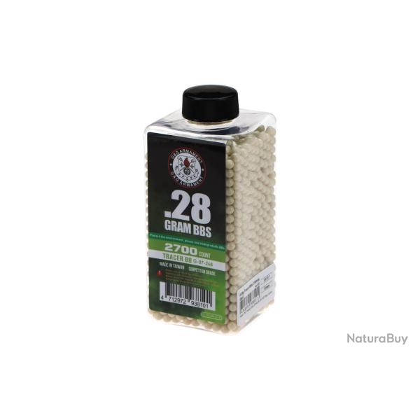 G&G 0.28g Tracer BBs 2700rds - R�f: G-07-268