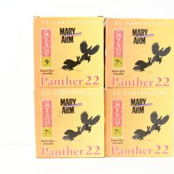 100 Cartouches Mary Arm Panther 22 calibre 28