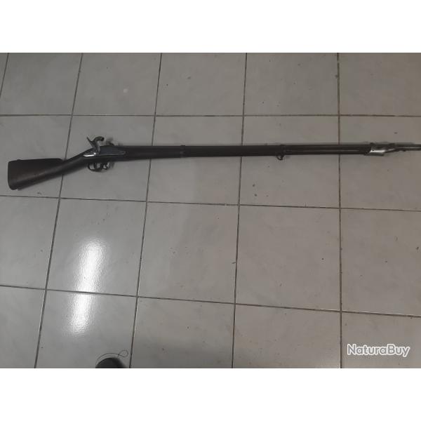 Rare Fusil infanterie type 1822 T  manufacture Jalabert Saint Etienne