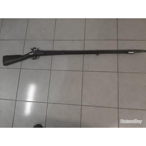 Rare Fusil  infanterie type 1822 T  manufacture Jalabert Saint Etienne