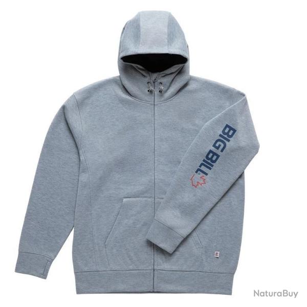 Sweat � Capuche Zipp� en Polaire Technique BBFL90 gris