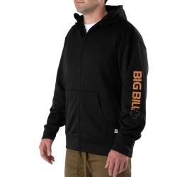 Sweat &agrave; Capuche Zipp&eacute; en Polaire Technique BBFL90 noire