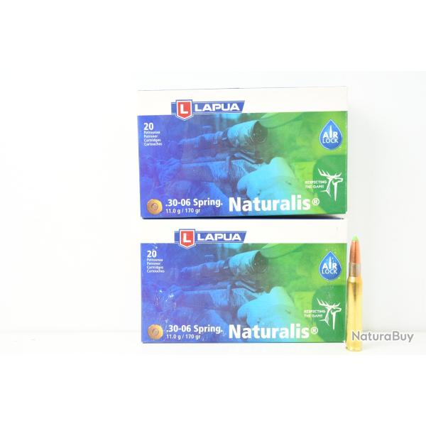 25 Balles Lapua Naturalis Cal 30-06
