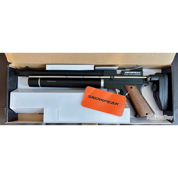 PISTOLET PCP SNOWPEAK PP750 L C4.5 (Neuf sous garantie) + plombs + cibles