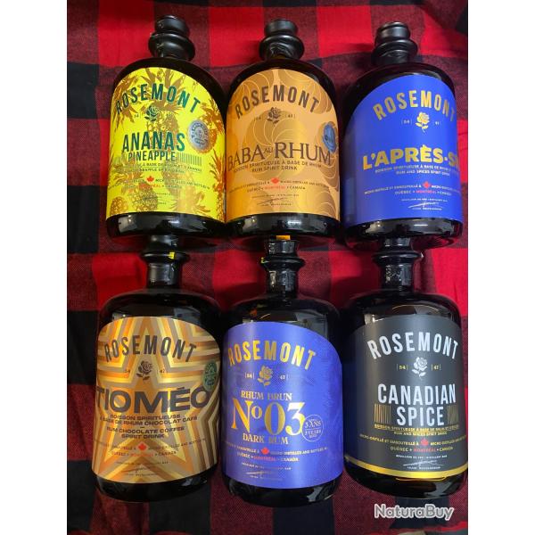 Rosemont Lot 5 Rhum + 1 liqueur de rhum offerte.