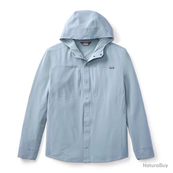 Sweat � Capuche Orvis Pro Sun Stretch Pewterblue S Pewterblue