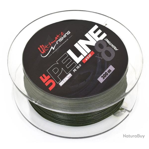 Tresse Ultimate Fishing PE Line X8 Fighting 300m PE 10 123