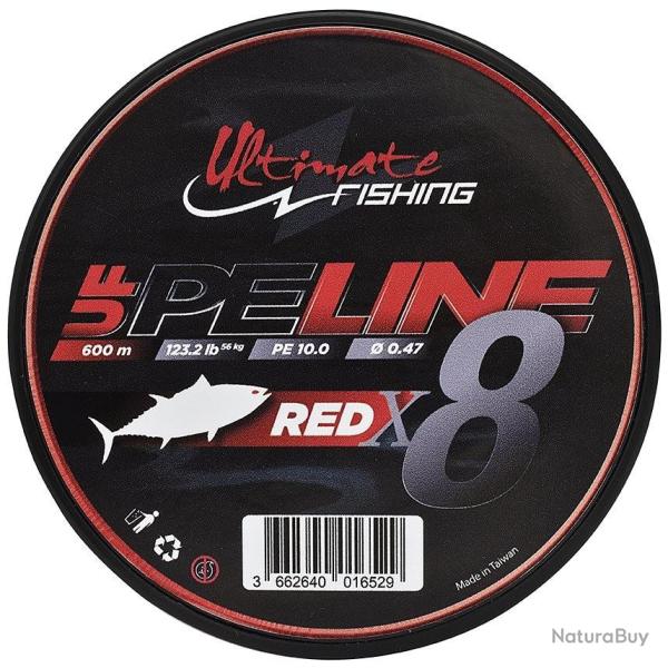 Tresse Ultimate Fishing PE Line X8 Fighting PE 10 123 600m