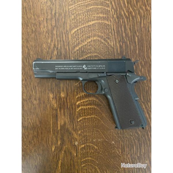 Pistolet r�plique Colt M1911 GBB CO2 metal 6mm 17BBs 1J /C6