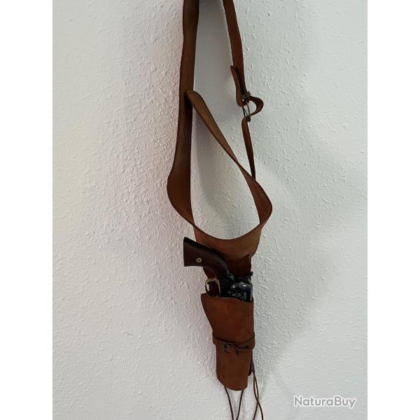 Holster revolver cuir
