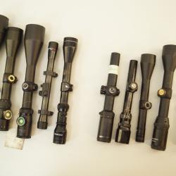 lots lunettes de tir ou chasse pour ench&egrave;re 1� sans prix de r&eacute;serve