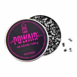 Bo&icirc;te 500 plombs pointus cal.4,5mm / 0,56g  Powair (fabriqu&eacute; en Allemagne)