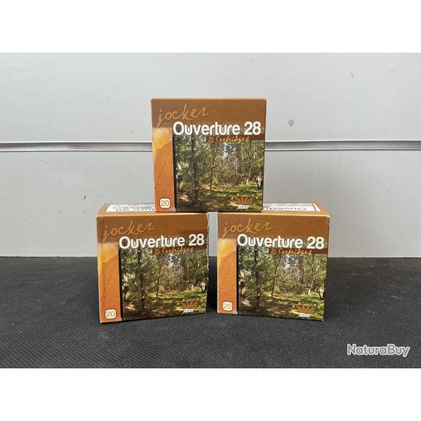 Pack de 75 cartouches JOCKER cal.20 long.70mm culot 16mm