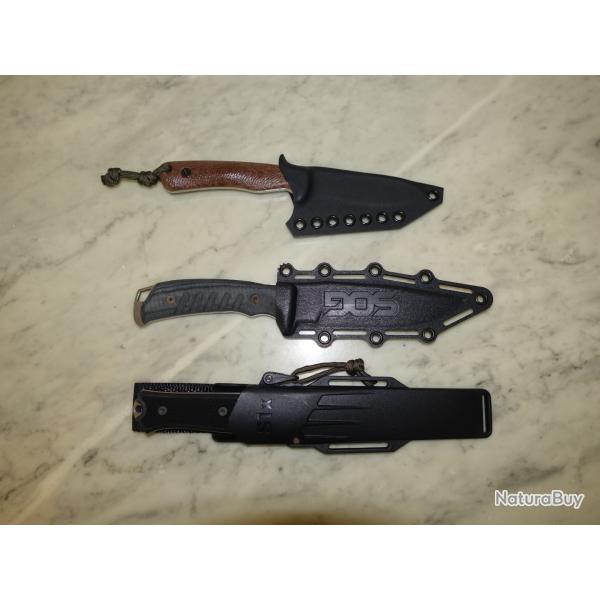 Couteaux fixes ESEE, SOG, FALLKNIVEN