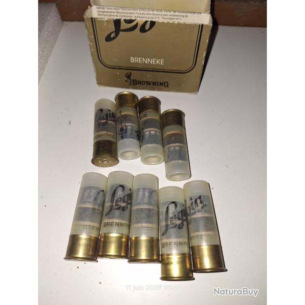 9 balles brenneke   -  calibre 16