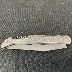 Couteau PRADEL AUVERGNE M&Eacute;TALLIQUE