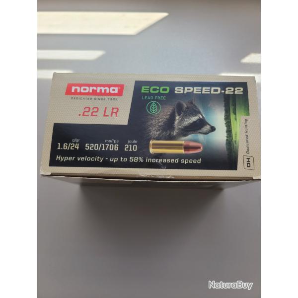 MUNITIONS NORMA ECO SPEED-22 LR