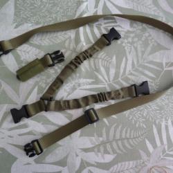 sangle tactique fusil - detachable - 1 pts - verte