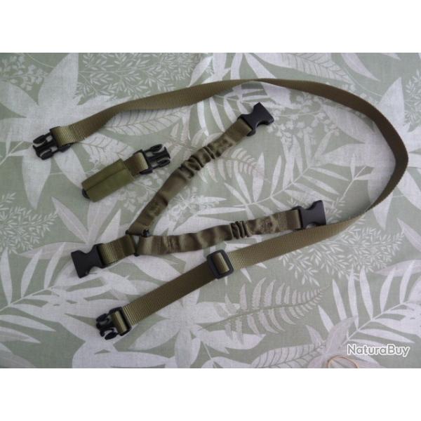 sangle tactique fusil - detachable - 1 pts - verte