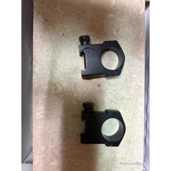 Paire de Colliers acier pour montage fixe