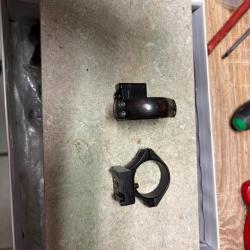 Paire de colliers en acier pour rail Tikka/sako