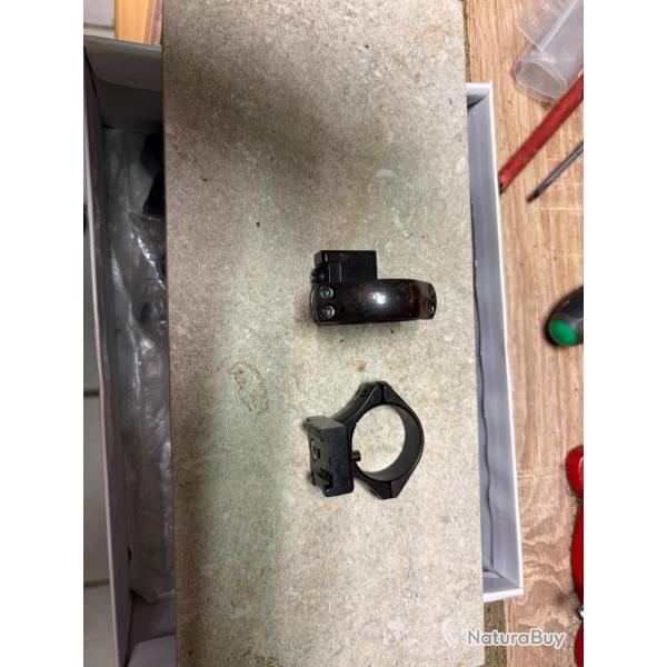 Paire de colliers en acier pour rail Tikka/sako