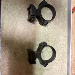 Paire de colliers en en acier pour rail en 16 mm pour Tikka/sako