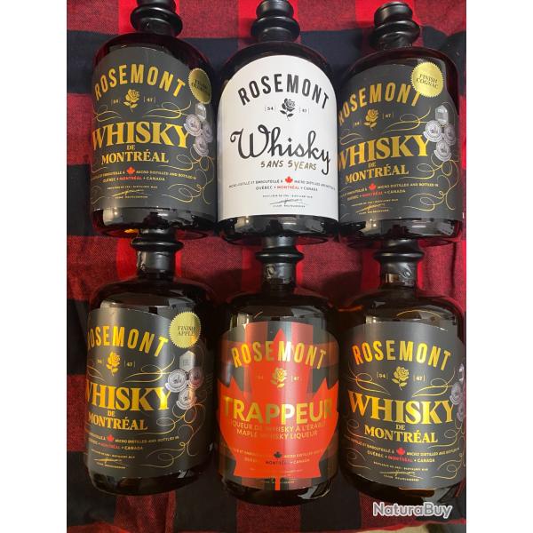 Rosemont Lot 5 Whisky + 1 liqueur de Whisky offerte.