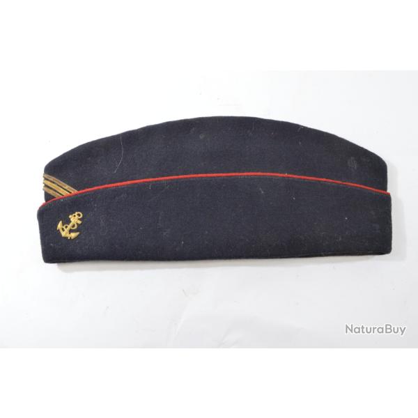 Calot m/ bonnet de police d'achat priv�, capitaine TDM Troupes de Marine, Infanterie, ann�es 1941-45