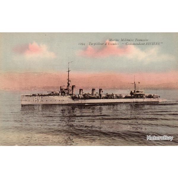 Carte postale Marine Militaire Fran�aise Torpilleur d'Escadre Commandant Rivi�re-N�8315