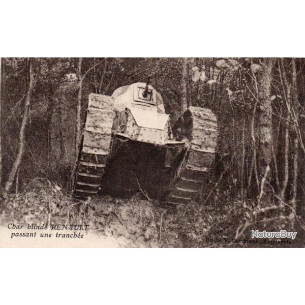 Carte Postale Char blind� RENAULT -N�8319