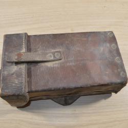 Cartouchi&egrave;re pochette cuir Anglais GB Bristish WW1 / WWII Equipement GB Soldat ( 15)