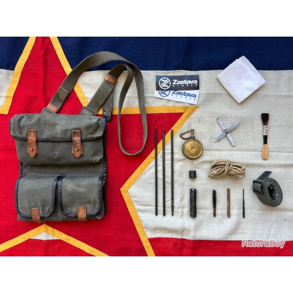 Ensemble complet sacoche, sangle et accessoires d'entretien pour ZASTAVA M76 - JNA - Yougoslavie