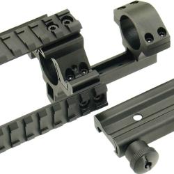ANNEAUX DE MONTAGE RIS MONOBLOC AVEC KIT TRIPLE RAILS RIS - UTG