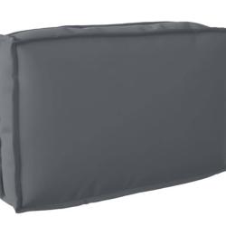 Coussin tissu oxford anthracite 60x40x12 cm imperm&eacute;able confortable