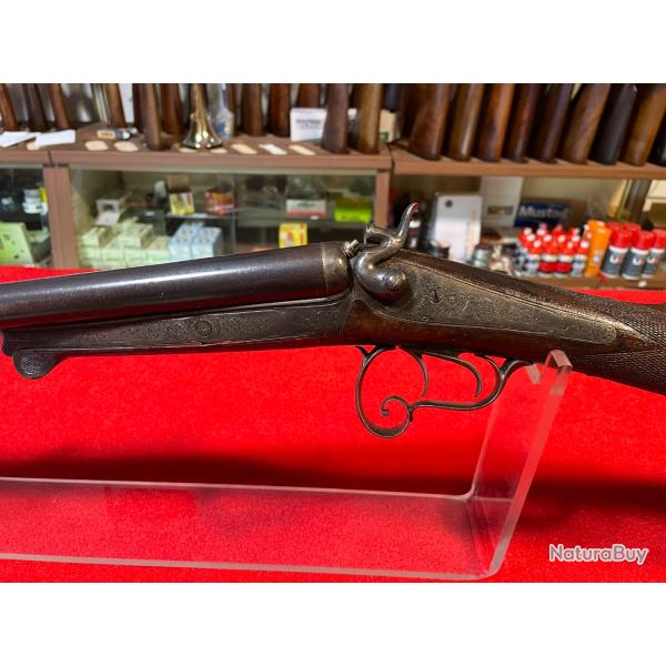 FUSIL ROCHEGUDE : CAL 16/65, PERCUSSION CENTRALE CANON DAMAS, GRAVURES FAITE � LA MAIN, CAT.D