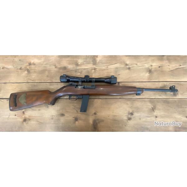 Carabine ERMA mod E M1 en 22lr avec lunette Hubertus 4x32 et chargeur 15 coups