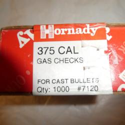 boite de 1000 gas chechs hornady cal 375