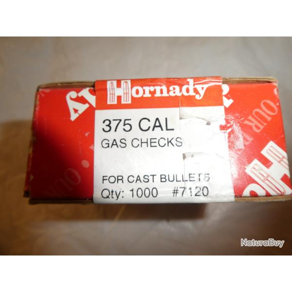boite de 1000 gas chechs hornady cal 375