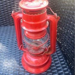 Lampe, temp&ecirc;te, rouge vintage