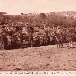 Carte Postale - Camp de Carpiagne - Les Chars de Combat -N&deg;8322