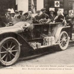 Carte Postale Ancienne - Guerre 1914 - Mme Macherez &agrave; Soissons -N&deg;8324