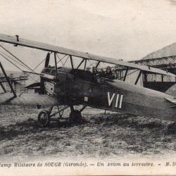 Carte Postale Avion Militaire Camp de Souge -N&deg;8326