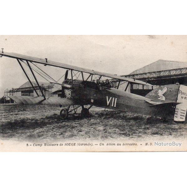Carte Postale Avion Militaire Camp de Souge -N�8326