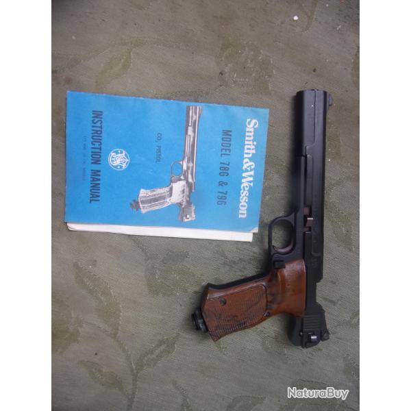 pistolet Smith et Wesson 78 G calibre 4,5 mm