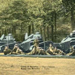 Carte Postale Camp de Beverloo Chars d'Assaut -N&deg;8329