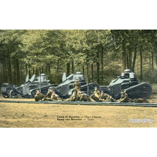 Carte Postale Camp de Beverloo Chars d'Assaut -N�8329