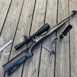 Carabine Rimfire Anschutz 2013A BR50 + lunette Sightron SIIISS 10-50x60 + Malette renforc&eacute;e Plano
