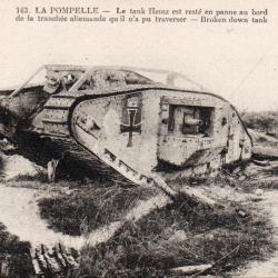 Carte Postale - La Pompelle - Le tank Heinz est rest&eacute; en panne -N&deg;8336
